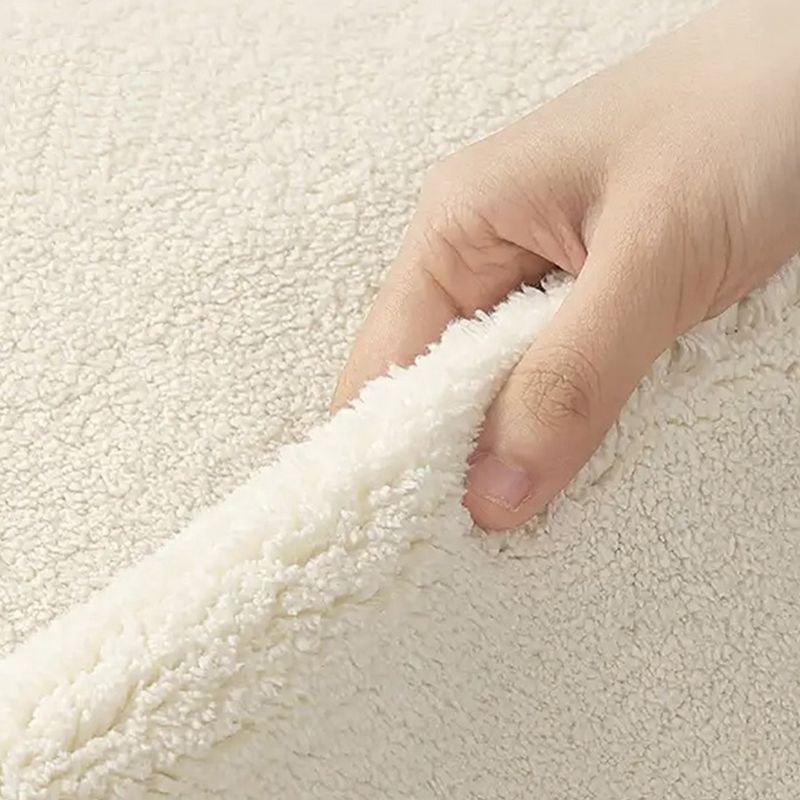 Nordic Beige Modern Rug Polyester Graphic Rug Stain Resistant Rug for Home Decor