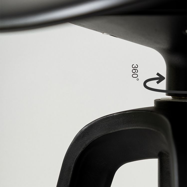 Low Back Plastic Swivel Bar Stool Industrial Armless Stool for Living Room