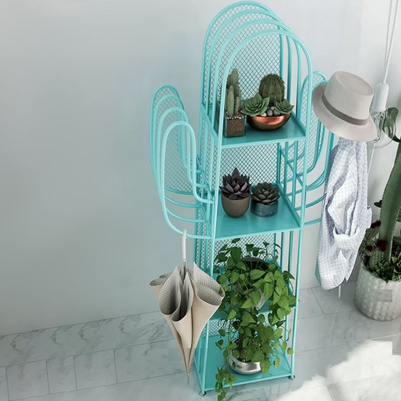 16.5"L Scandinavian Style Metal Bookshelf Closed Back Shelf Bookcase for Study Room