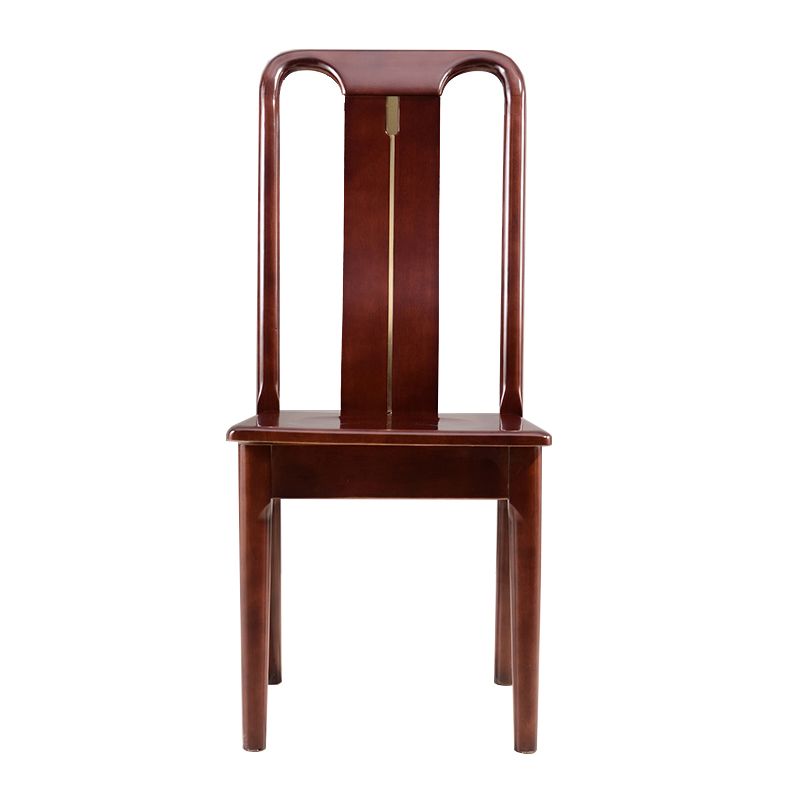 Solid Wood Traditional Dining Chair Matte Finish Side Chair for Home