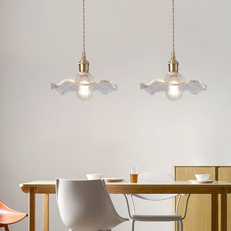 Blumenglas Anhänger Deckenleuchte Einfachheit Stil klarer Anhänger Beleuchtung