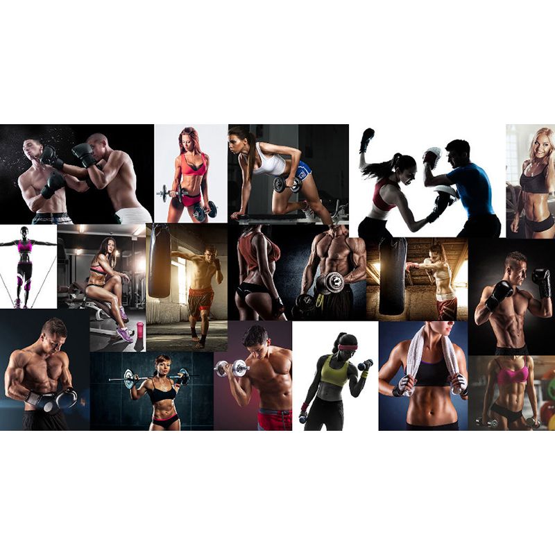 Light Color Modern Mural Wallpaper Gaint Sportsman Wall Covering for Dining Room