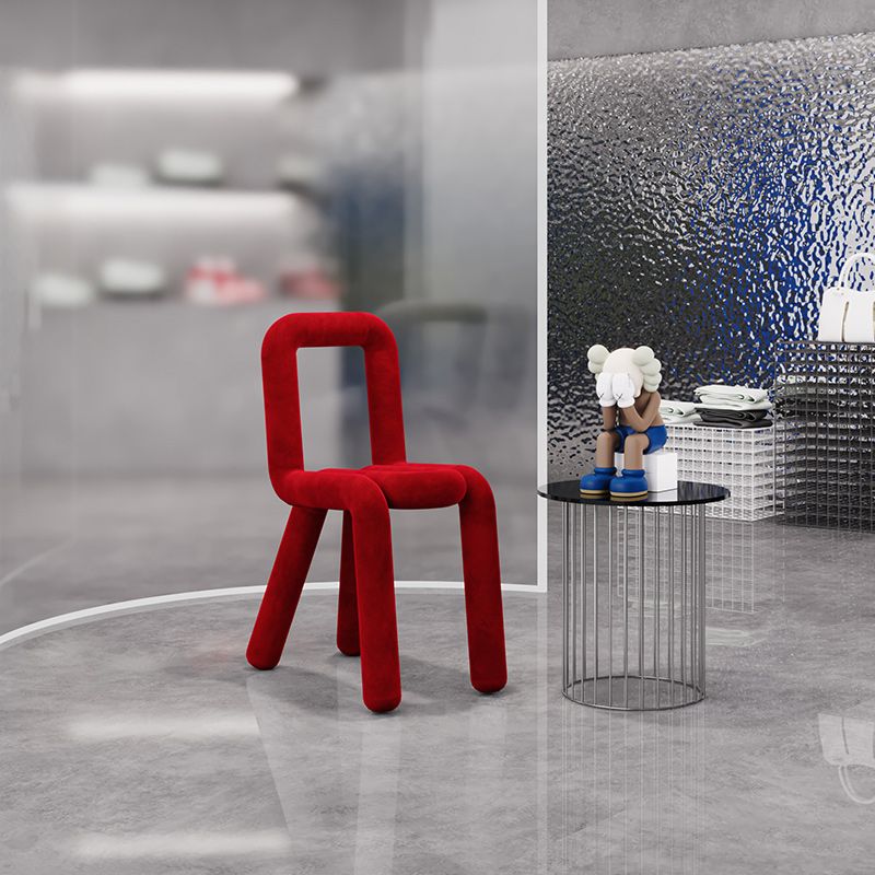 Contemporary Style Side Chair Open Back Dining Chair for Indoor