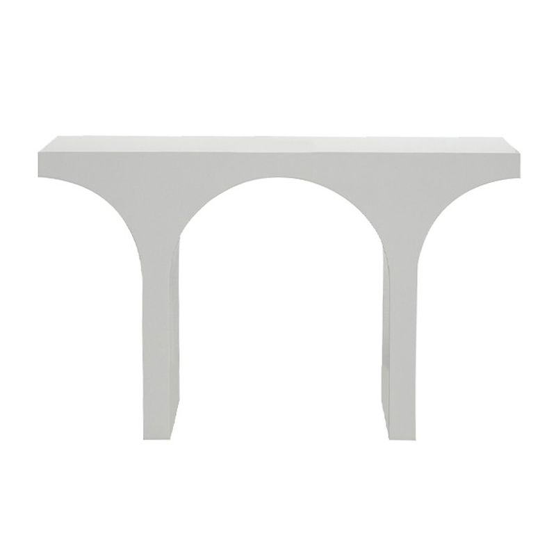 Wood Console Table 33.4 inch High, Hall Sled Console Accent Table