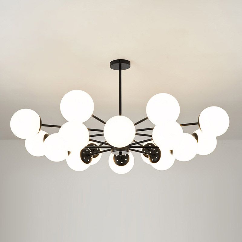 Globe kroonluchter verlichtingsarmaturen moderne multi-head suspensie hanger lampen
