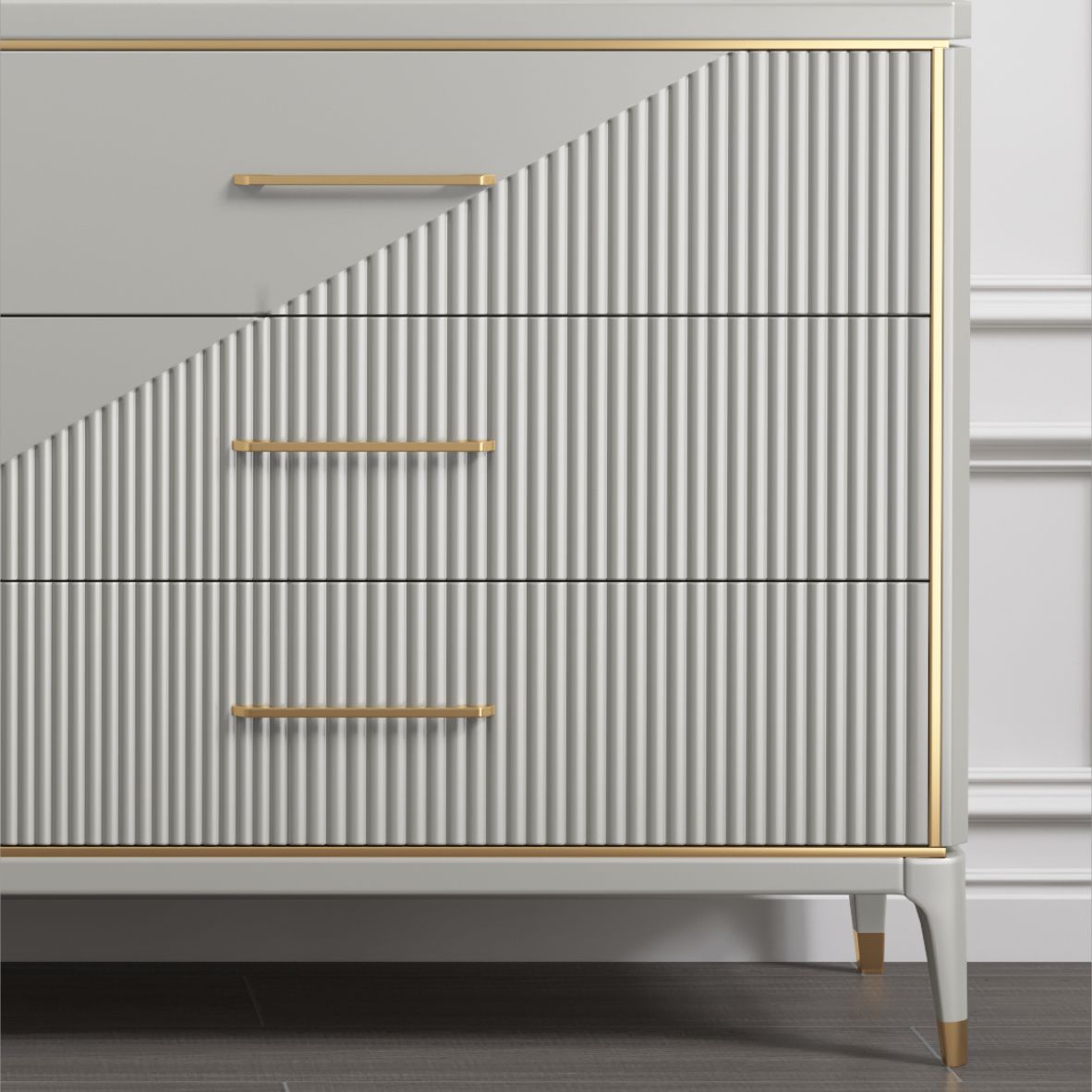 Classic Glam Storage Chest 3/5/6/10 Drawers Double Dresser , 15.6 Inch Width