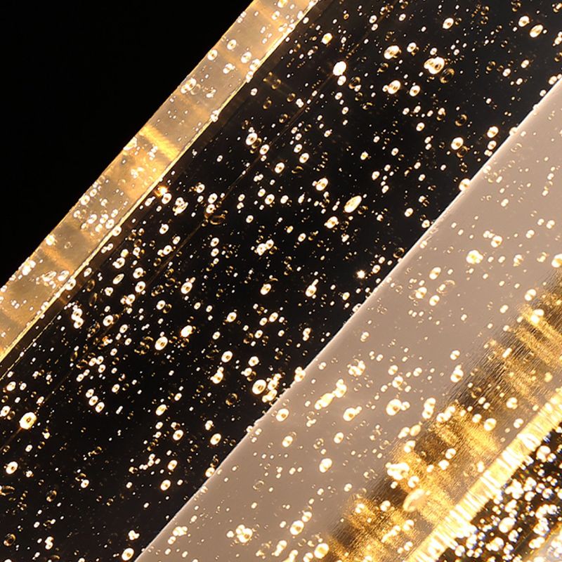 Modern LED Wall Lamp Simple Wall Mount Lamp with Crystal Shade for Bedroom