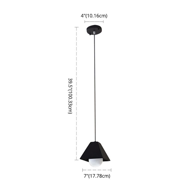 6.7 Inches Wide Macaroon Style Mini Pendant Light Contemporary Simplicity Colorful Hanging Light for Bar Restaurant