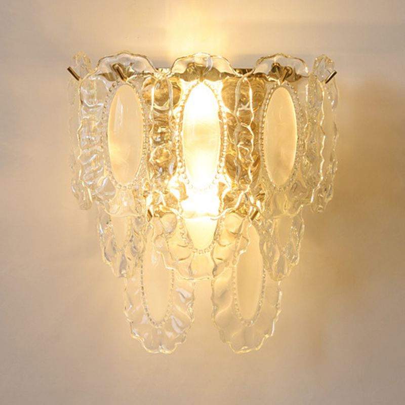Nordic Wall Light Fixture Creative Wall Light Sconce with Glass Shade for Bedroom
