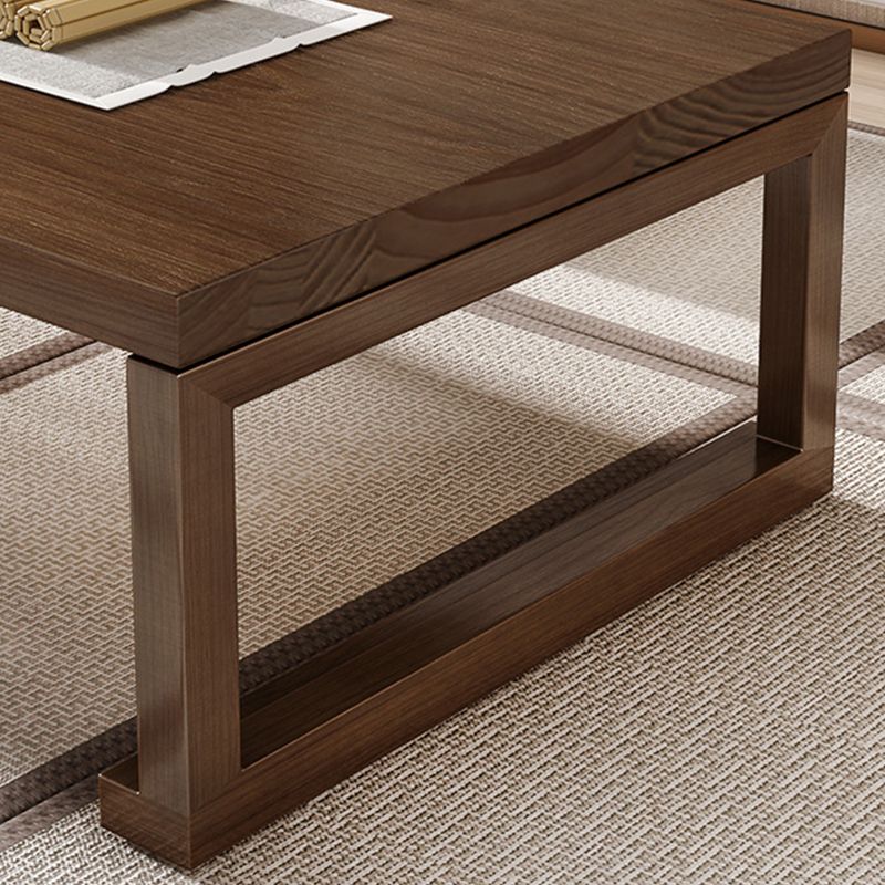 1 Rectangle Coffee Table Solid Wood Sled Single Coffee Table