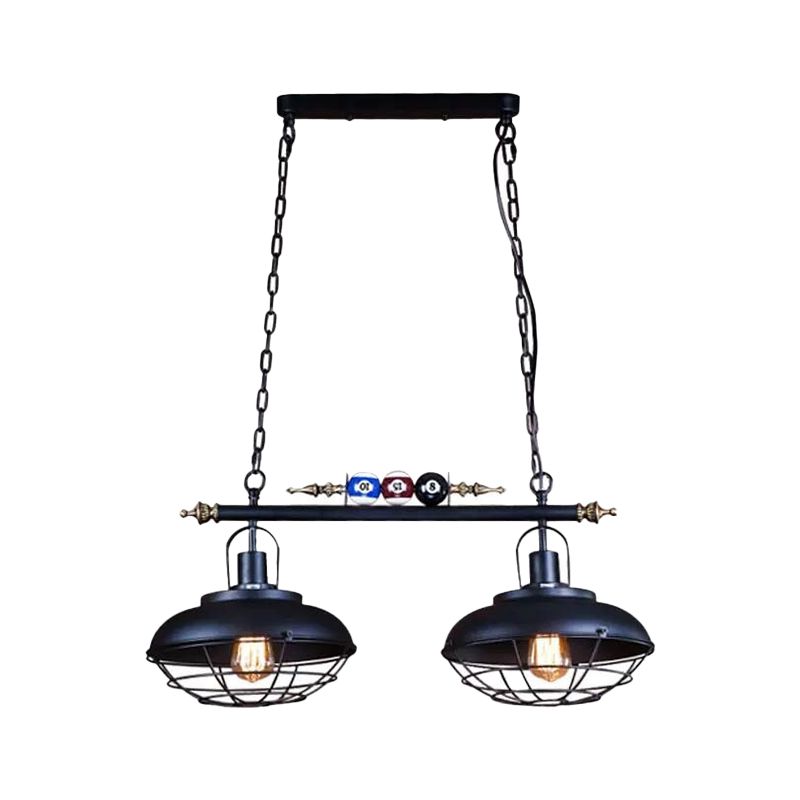 Industrial Style Hanging Lamp Dome Shade Island Light Fixture for Bar (Included Balls)
