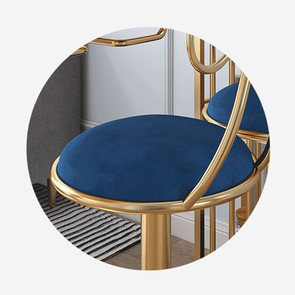 Upholstered Bar Stools Adjustable Height Scandinavian Counter-height Stool