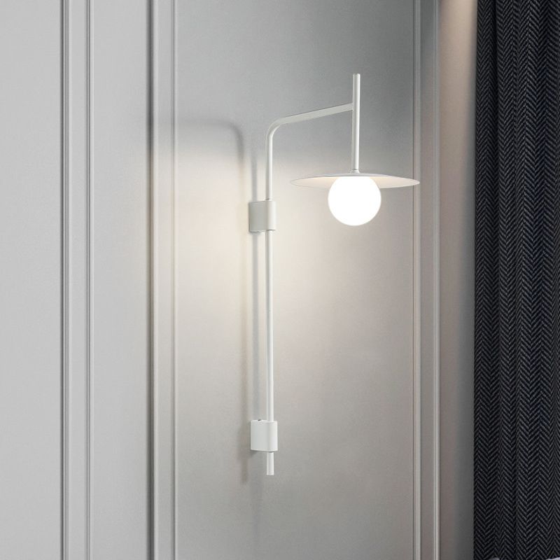 Industrial Style Clad Cone Wall Sconce Metal 1 Light Sconces for Dining Room