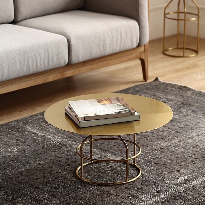 Frame 1 Coffee Table Contemporary Metal Round Cocktail Table