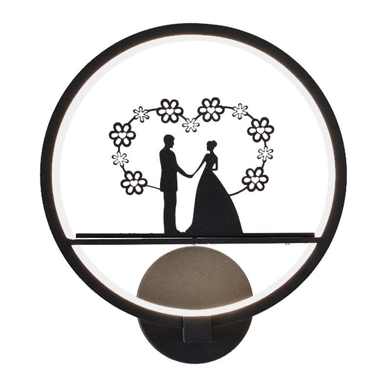 Application murale circulaire à motifs d'amant