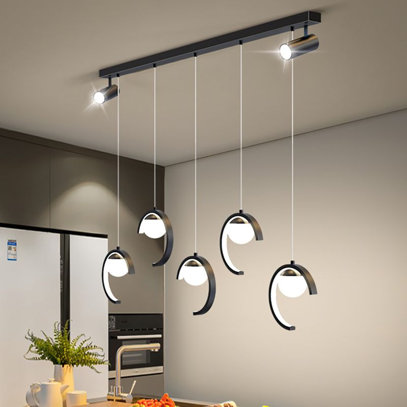 Modern Kitchen Island Lighting Geometric island chandelier lights Metal Chandelier