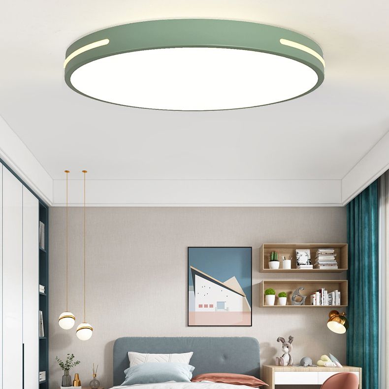Modern Simple Style Ceiling Lamp Round Shape LED Flush Mount Light Fixtures