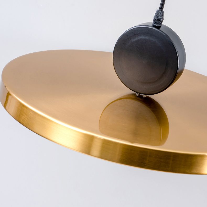 Bronze geometrische hängende Deckenleuchte moderne LED -Metallhängeleuchte mit LED -Metall