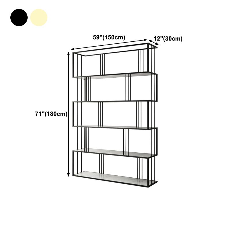 Glam Open Etagere Bookshelf di ferro verticale libreria per la casa