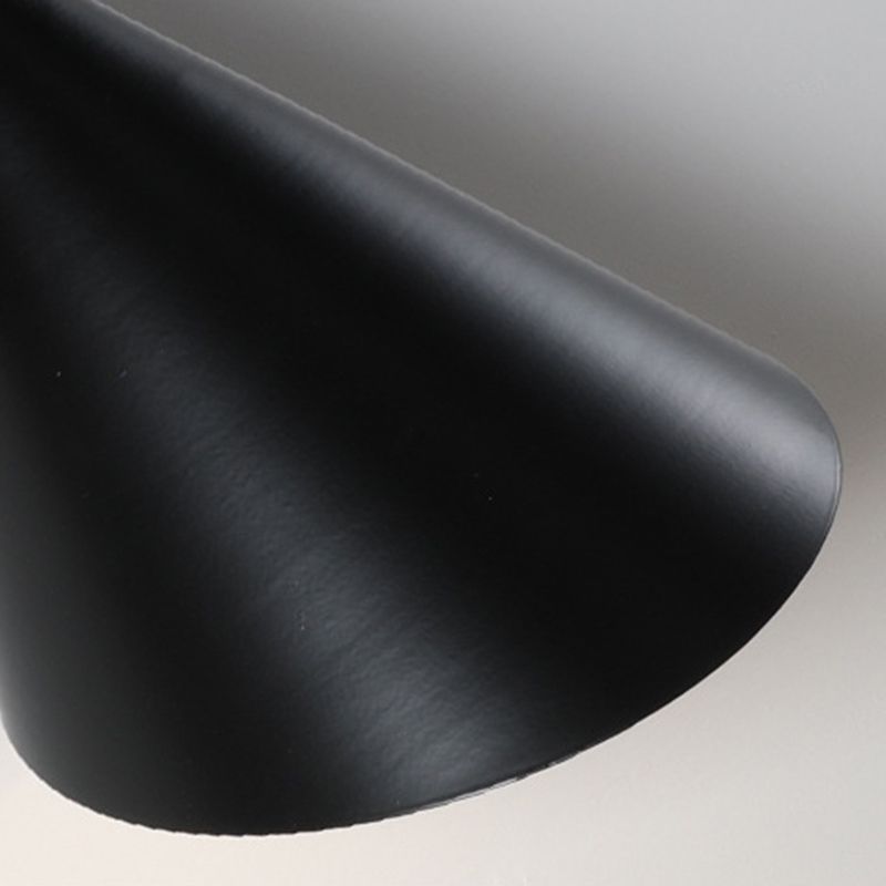Contemporary Wall Light Black/White Metal Lighting for Living Room
