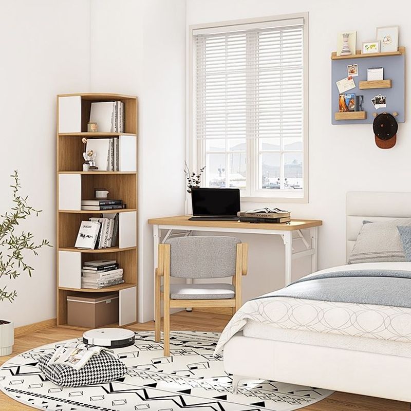 Urban Bookcase Engineered Wood Closed Back Shelf Bookcase for Living Room