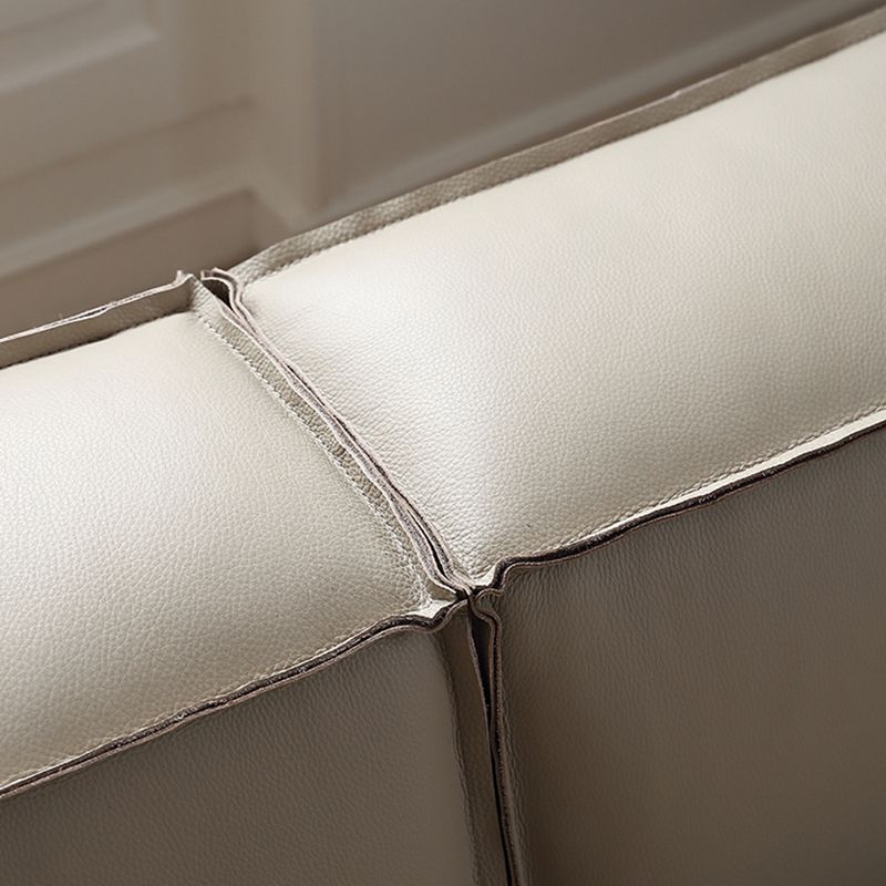 26"H Industrial Sofa Bed White Cushions Seating with Pillows