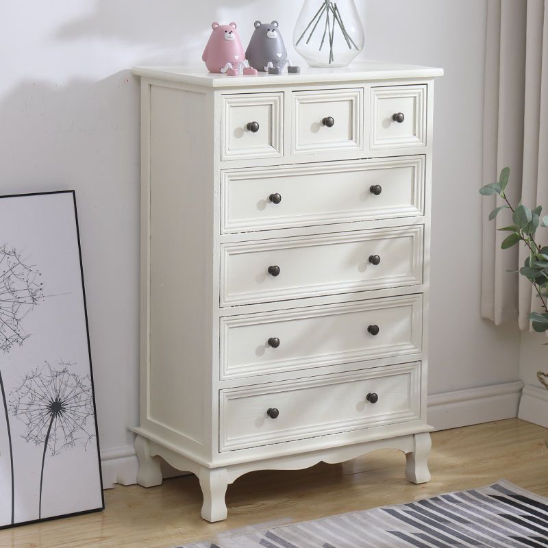 Contemporary Solid Wood Storage Chest Dresser Bedroom Dresser