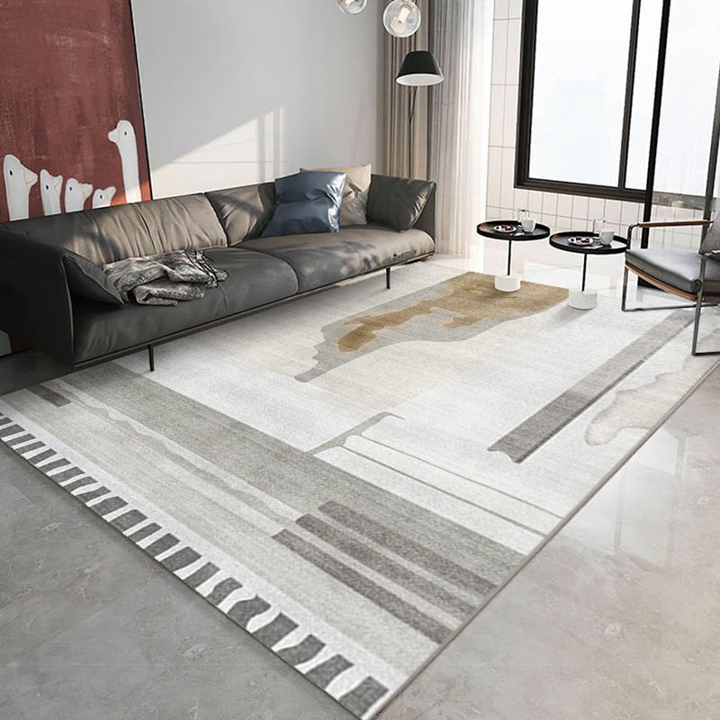 Leisure Area Rug Fancy Abstract Print Rug Washable Stain Resistant Carpet for Home Decor
