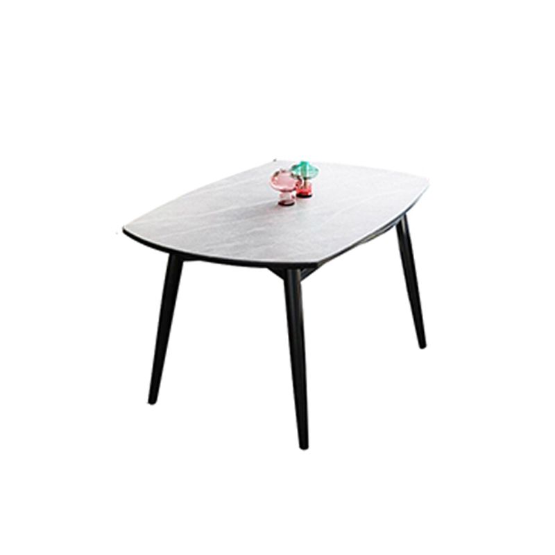 Modern Stone Scalable Dining Table Rubber Leg for Dining Room