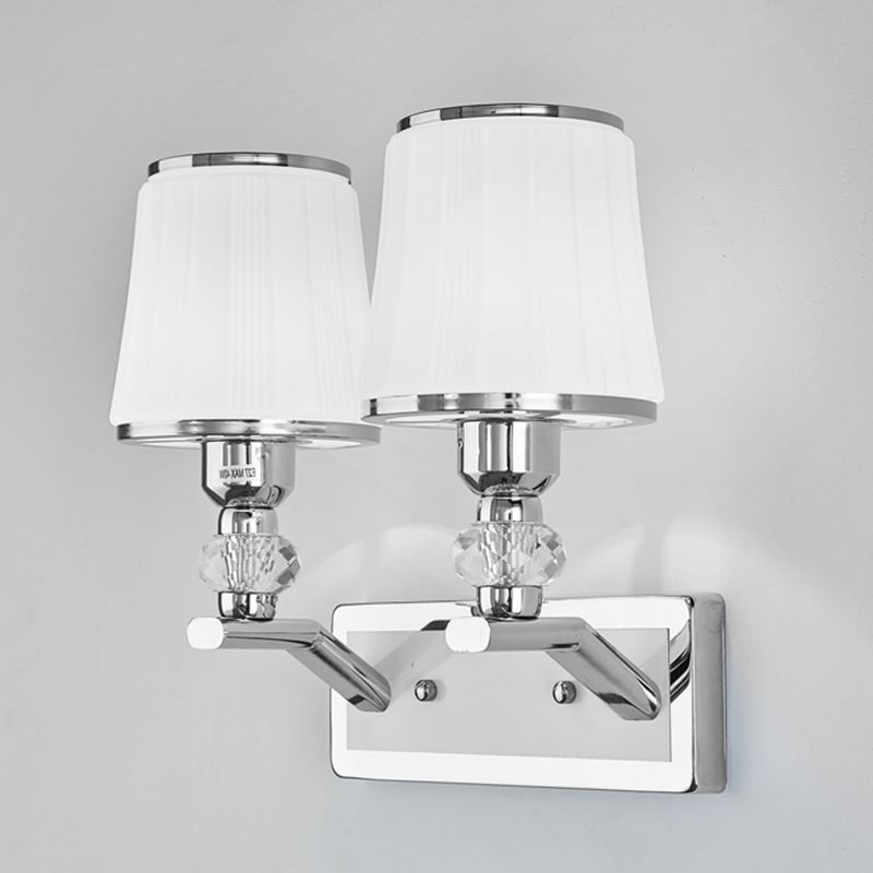 1 Light Armed Sconce Mur Light Modern Minimalist Style Glass Wall Sconce