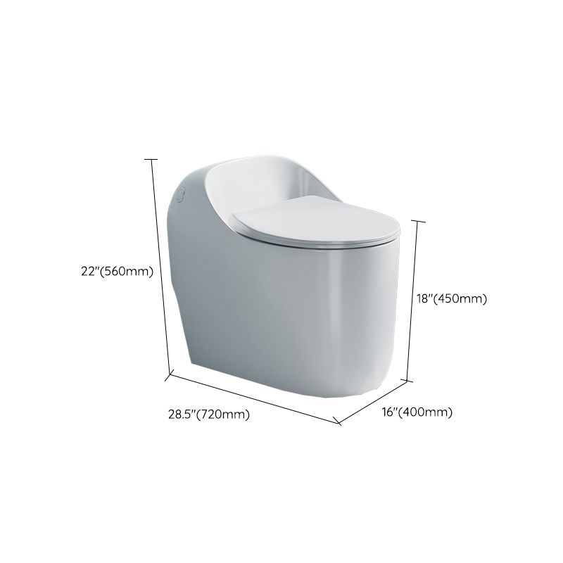 Modern 1-Piece Toilet Bowl Floor Mounted White Urine Toilet for Bathroom