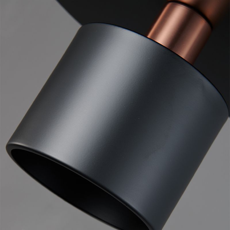 Nordischer Zylinderschatten hängend hängendes Licht, Metall 1-Licht-Hangleuchten für Innenräume
