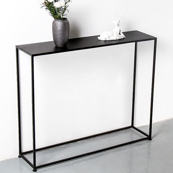 Iron Modern Console Table 1-shelf Rectangle Accent Table for Hall