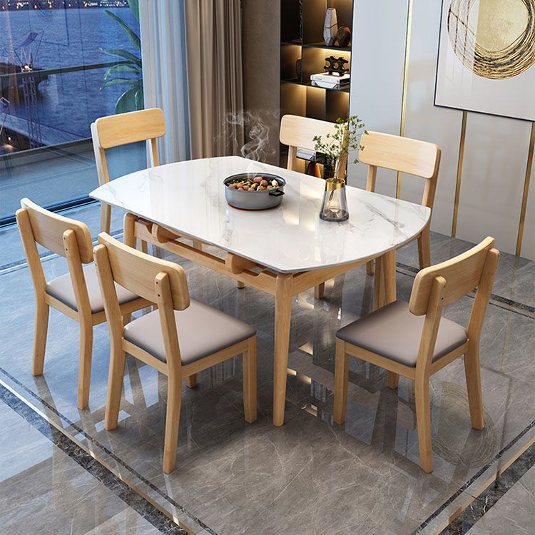 Sintered Stone Top Table Extendable Dining Table for Kitchen
