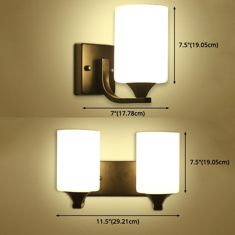 Cilinder Wandlicht SCONCE Moderne minimalistische stijl Glass Sconces