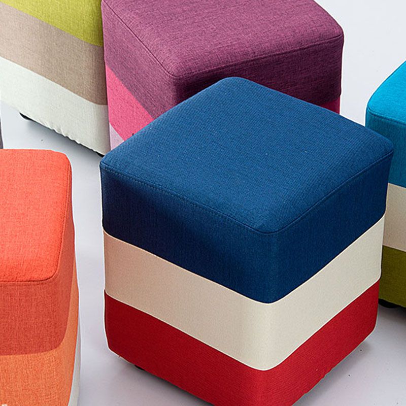 Fabric Standard Stool Contemporary Simple Upholstered Ottoman
