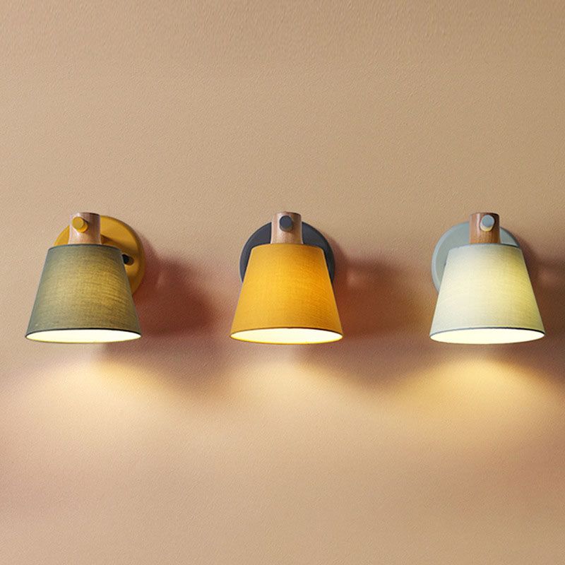 Modern Style Wall Mounted Light Fixture Cylinder Metal 1 Head Sconce Lighting