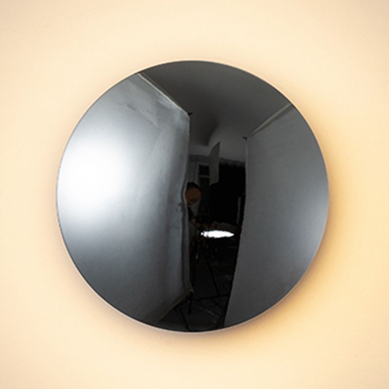 Wohnzimmer Wandleuchte postmoderne Metall Ein hell silberne Wandmontageleuchte