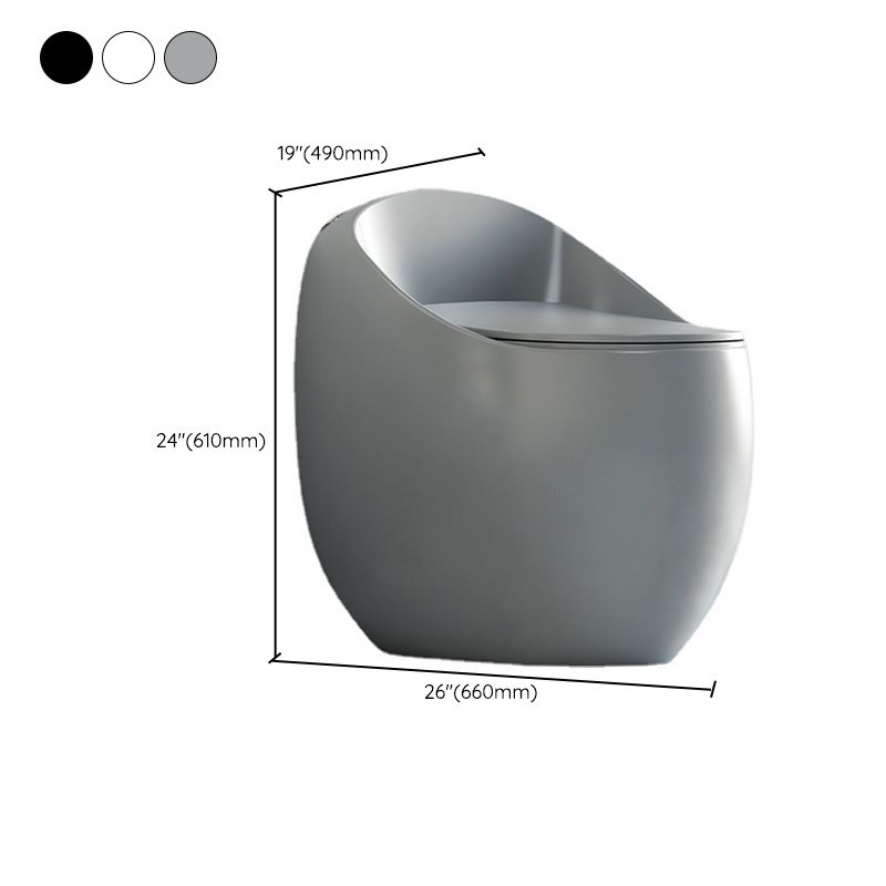 Floor Mount Flush Toilet Modern Concealed Tank One-Piece Toilet with Slow Close Seat