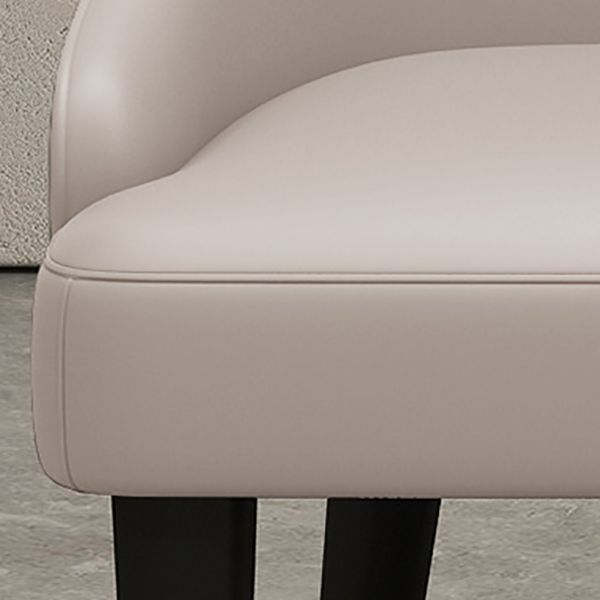 Contemporary Style Chairs Arm Dining Chairs with Wood Legs for Kitchen