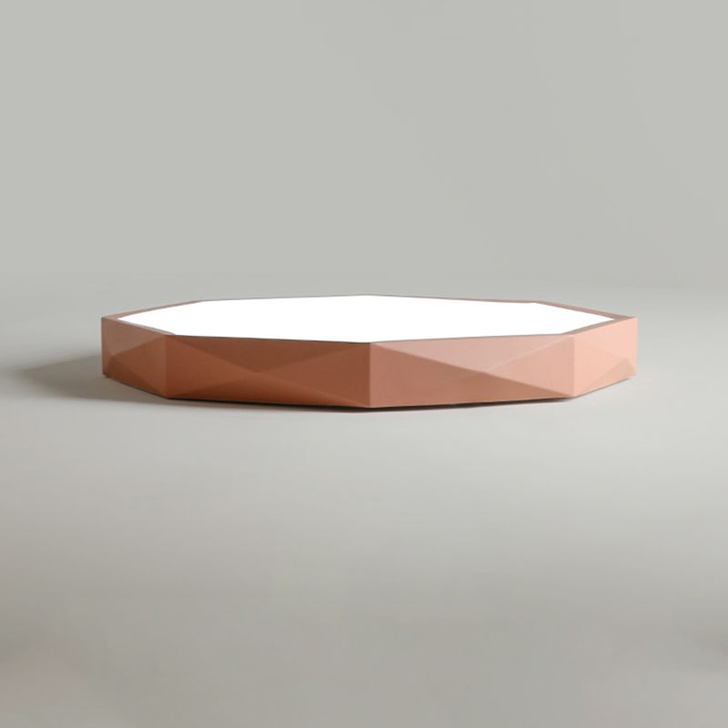 Metal Geometric Shade Flush Mount Llight Nordic Macarons Style1 Head Flush Mount