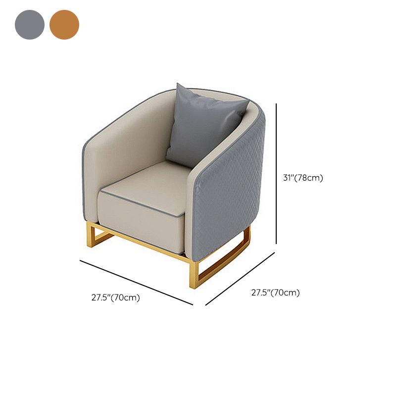 Genuine Leather Tuxedo Arm Sofa Contemporary Sofa for Living Room