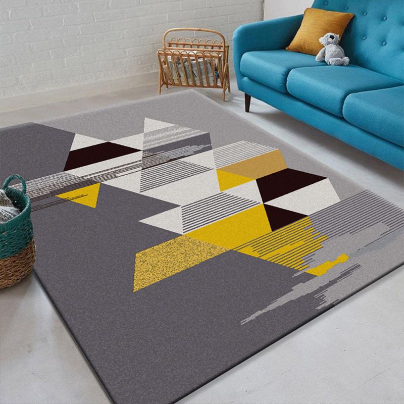 Bohemian Area Rug American Print Polyester Area Carpet Stain Resistant Rug