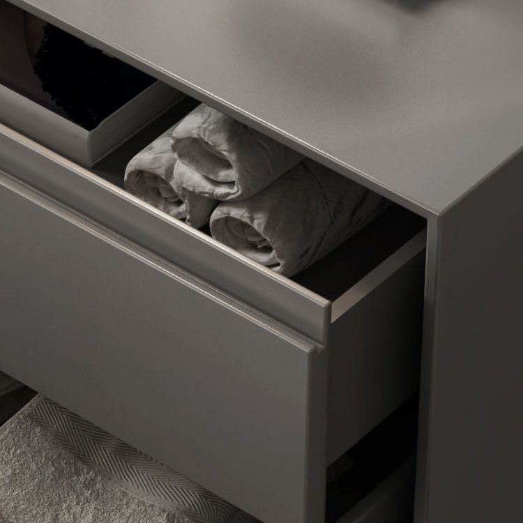 Modern Accent Table Nightstand Faux Wood Bedside Cabinet for Bedroom