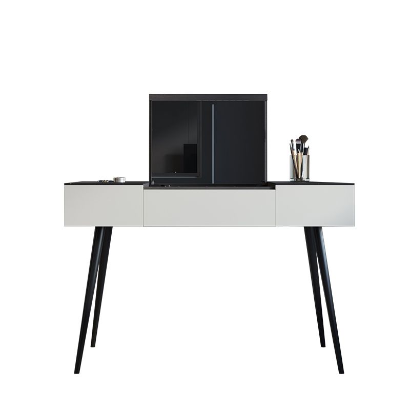 31.49" High Make-up Vanity Slate Vanity Set with Storage Drawers