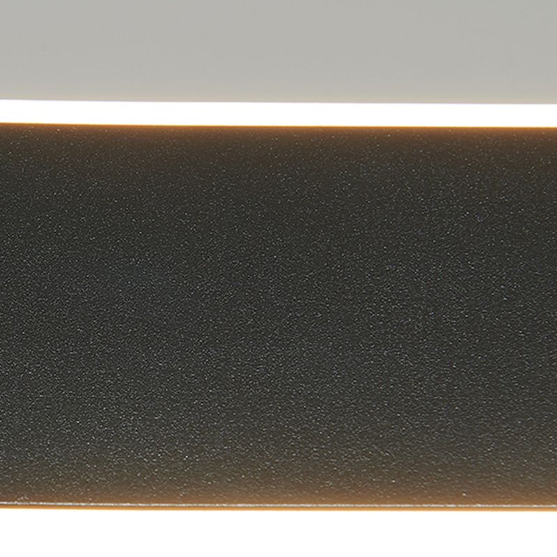 Contemporary Linear Island Lighting Fixture Simple LED Hanging Light for Dining Room