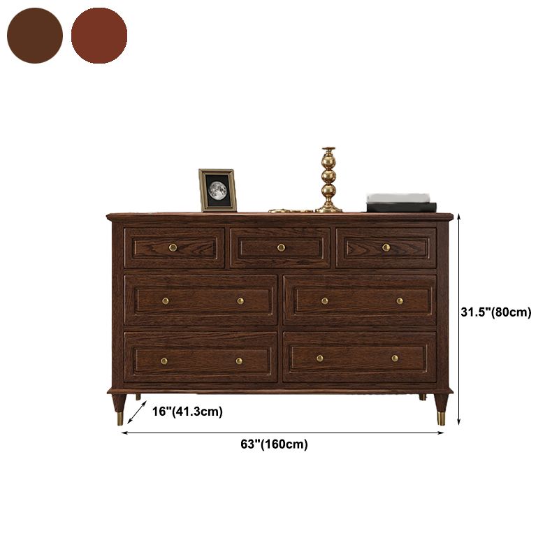Glam Horizontal Storage Chest 16.2" Wide Bedroom Wooden Chest with Drawers