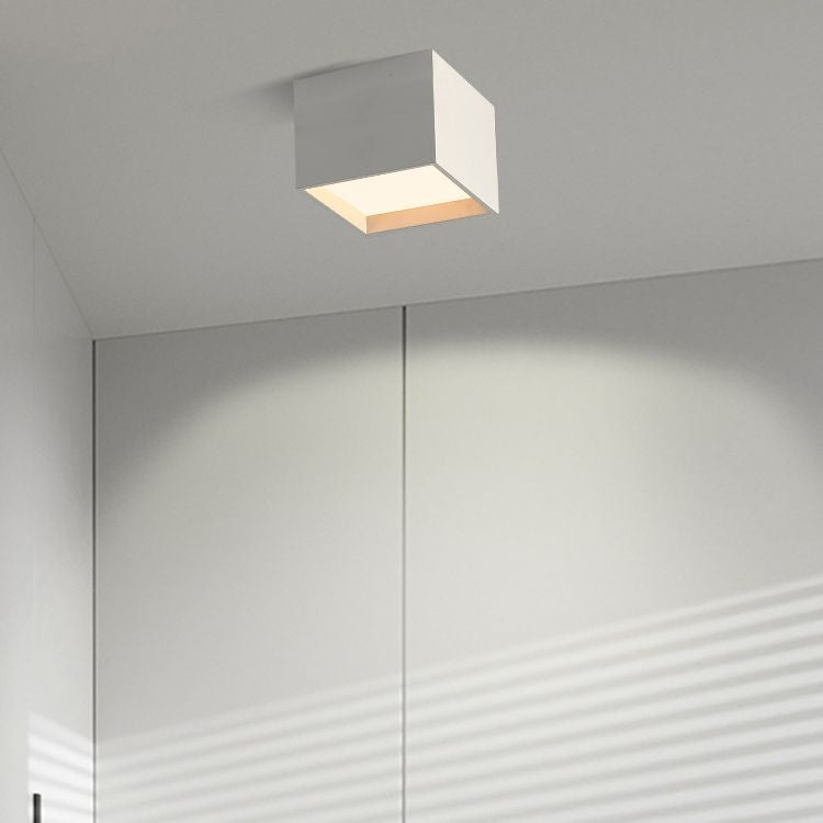 Acrylic Geometric LED Ceiling Fixture in Modern Simplicity Wrought Iron Flush Mount for Corridor