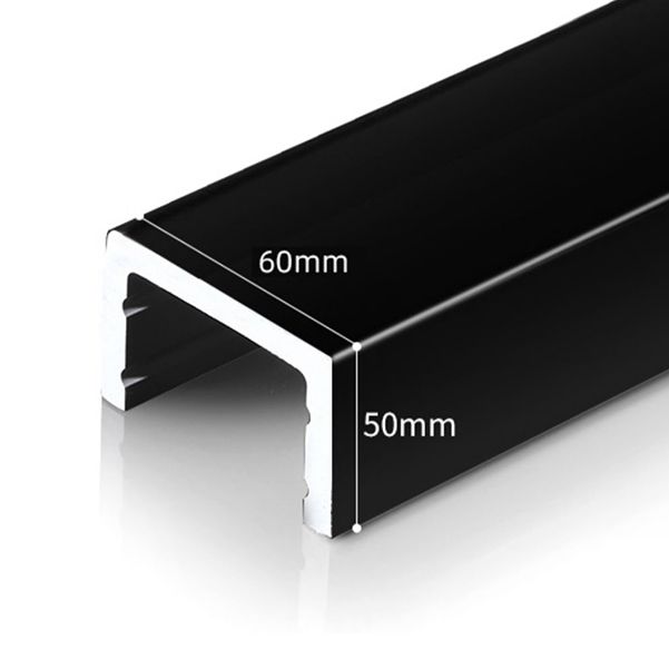 Single Sliding Frame Shower Bath Door Black Clear Shower Doors