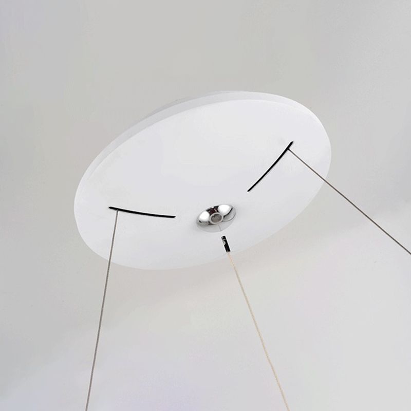 Modern de lámparas de colgante de colgante de estilo minimalista de estilo acrílico colgante de techo acrílico para sala de estar